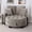 Brown, variant on MIKIBAMA 54.8" Oversized Curved Chaise Lounge Chair with Ottoman, Cyan Chenille