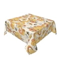 thumbnail image 2 of Wukai Groovy Floral Waterproof Tablecloth for Kitchen Dining, Fits Square Tables for 2-4 Seats -54"x54", 2 of 7