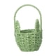 thumbnail image 3 of Cesta de Pascua con forma de conejito, cesta de flores con asa, vacía, decoración de Pascua, huevo de Pascua Verde, 3 of 9