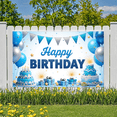 thumbnail image 5 of Yatrandify Colorful Design Happy Birthday Banner Decorative Elements Celebration Decor Star Theme for Birthday Party Indoor Decoration Photo Shoot, 5 of 8