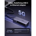 thumbnail image 2 of Adaptador UGREEN USB C a Ethernet 5Gb Aluminio RJ45, 2 of 7