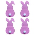 thumbnail image 2 of Juego de 4 cubiertos de conejo, bolsa para cubiertos de conejo de Pascua, juego de cubiertos con cola, 2 of 2