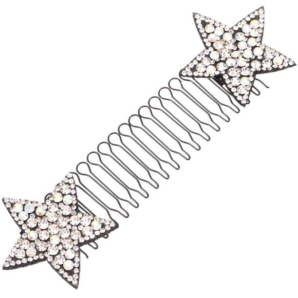 GOOHOCHY Peine fijador para el cabello, horquilla con forma de estrella, pinza para el cabello, accesorio para el cabello para mujer