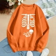 thumbnail image 5 of Pregnant Halloween Sweatshirts for Women 2025 Crewneck Pregnancy Announcement Skeleton Graphic Sweatshirt Pullover Top, 5 of 6