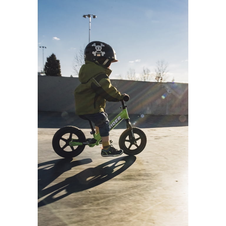 Strider 12” Sport Bike, Green - No Pedal Balance Bicycle for Kids