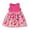 Red, variant on Girl's Dresses Sleeveless Dinosaur Print Dance Party Kids Clothing