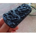 thumbnail image 5 of Green Black Natural A Jade jadeite Pendant Dragon Bead Necklace 590282 TN, 5 of 9