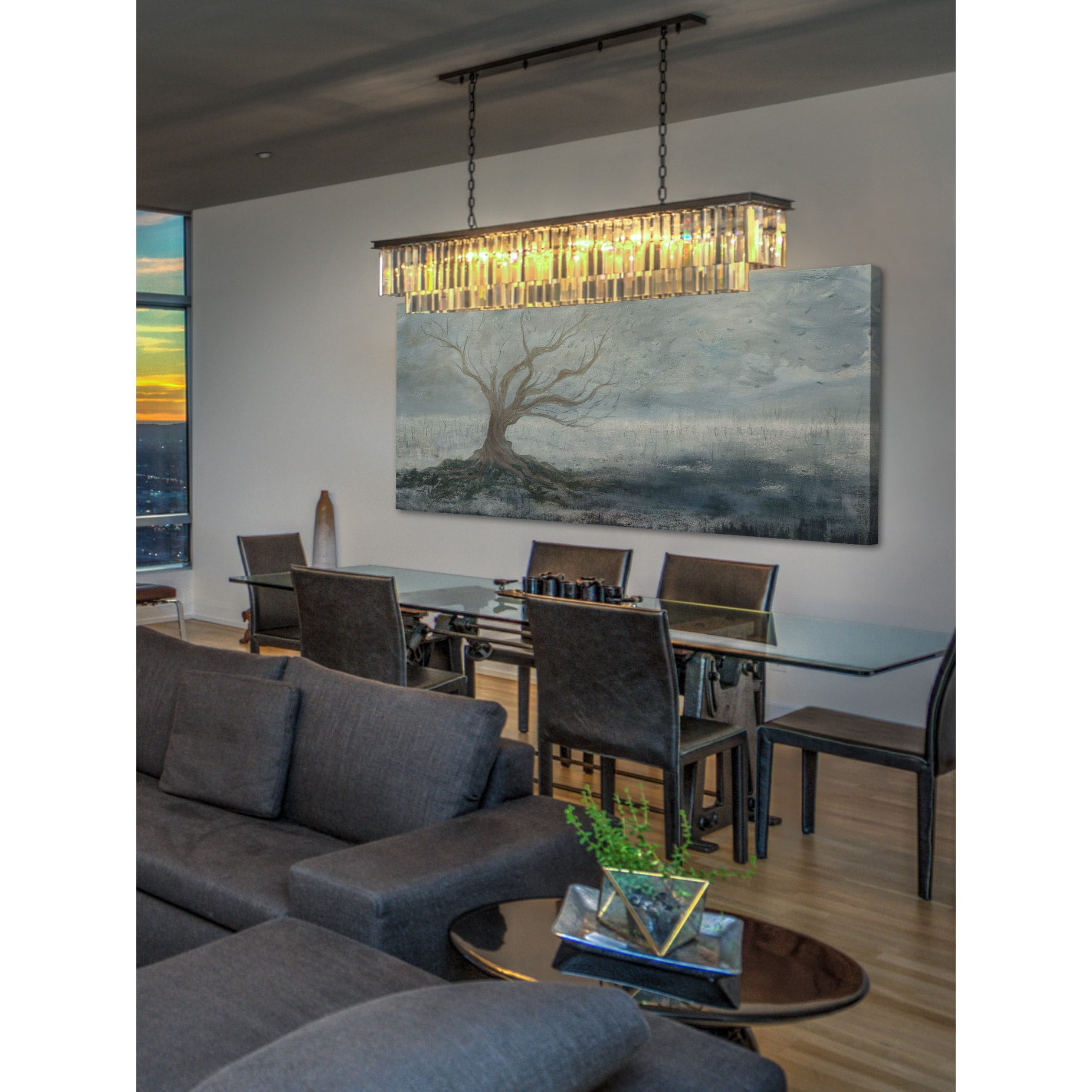 "La Place Du Maitre" Painting Print on Wrapped Canvas