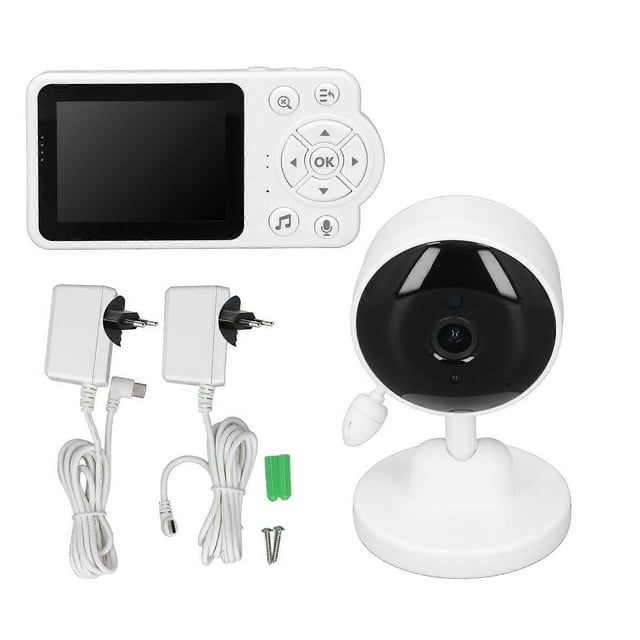 Babyphone sans fil 2,8 pouces, caméra de sécurité pour bébé avec mode VOX, vision nocturne, conversation bidirectionnelle, capteur de température