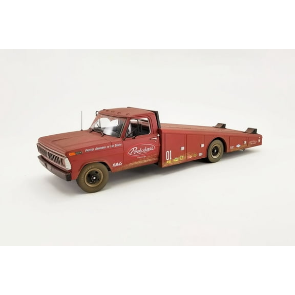1970 Ford F-350 Ramp Truck (Rusted), Porkchop's Chop Shop - Acme A1801416 - 1/18 scale Diecast Car