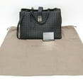 thumbnail image 4 of Pre-Owned Bottega Veneta Intrecciato Rome Leather Handbag,Shoulder Bag Black (Good), 4 of 15