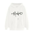 thumbnail image 2 of Aloohaidyvio Hoodies,Womens Comfortable Sweater Hooded Pocket Drawstring Sweater, 2 of 4