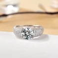 thumbnail image 4 of 2Ct 3Ct Moissanite Rings for Men Engagement Ring Mens Diamond Wedding Bands 18K Sterling Silver Moissanite Promise Rings Moissanite Jewelry for Men ﻿, 4 of 7
