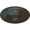 thumbnail image 3 of 29 1/4"OD x 2"P Darnay Ceiling Medallion (Fits Canopies up to 7 1/4"), Hand-Painted Bronze Blue Patina, 3 of 6