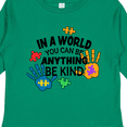 thumbnail image 4 of Inktastic In a World You Can Be Anything Be Kind Autism Awareness Boys or Girls Long Sleeve Toddler T-Shirt, 4 of 5