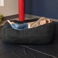 thumbnail image 4 of Jaxx Sofa Saxx 4-Foot Bean Bag Lounger for Kids & Teens, Black, 4 of 4
