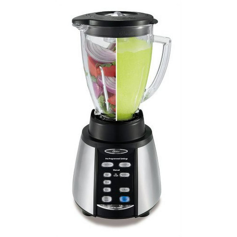 Oster Designer Series 7-Cup Glass Jar 6-Speed Blender, Black SS