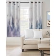 thumbnail image 2 of Forest Mountain Blackout Curtains 84 Inches Long for Bedroom, Nature Tree Scenery Sky Birds Thermal Insulated Room Darkening Black Out Window Curtain Panels Grommet Drapes for Living Room, 2 of 8