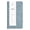 Grey Blue, variant on 1Pc Navy Blue Small Lined Notepad, Slender PU Leather Pocket Journal with Pen Slot, Portable Daily Diary for Executive Business