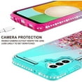 thumbnail image 4 of SOGA Shock Absorbent Back Cover Cell Phone Case for Samsung Galaxy A14 5G, Pink/Teal, 4 of 4
