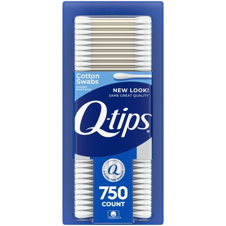 Q-tips Cotton Swabs, Original, For Home, First Aid and Beauty, 100% Cotton, 750 Count