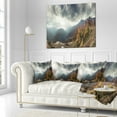 thumbnail image 2 of Designart Caucasus Mountains White Panorama - Landscape Printed Throw Pillow - 16x16, 2 of 4