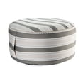 thumbnail image 1 of Outdoor Inflatable Pouf Striped Taupe, 1 of 3