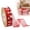 B, variant on Wired Edge Heart Print Ribbon Polyester Craft Tape With Metallic Wire For Diy Gift Wrapping Wedding Floral Decoration