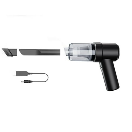 

2 in 1 Car Vacuum Wireless Charging Duster Handheld High- Small Type Blower Duster Office Black