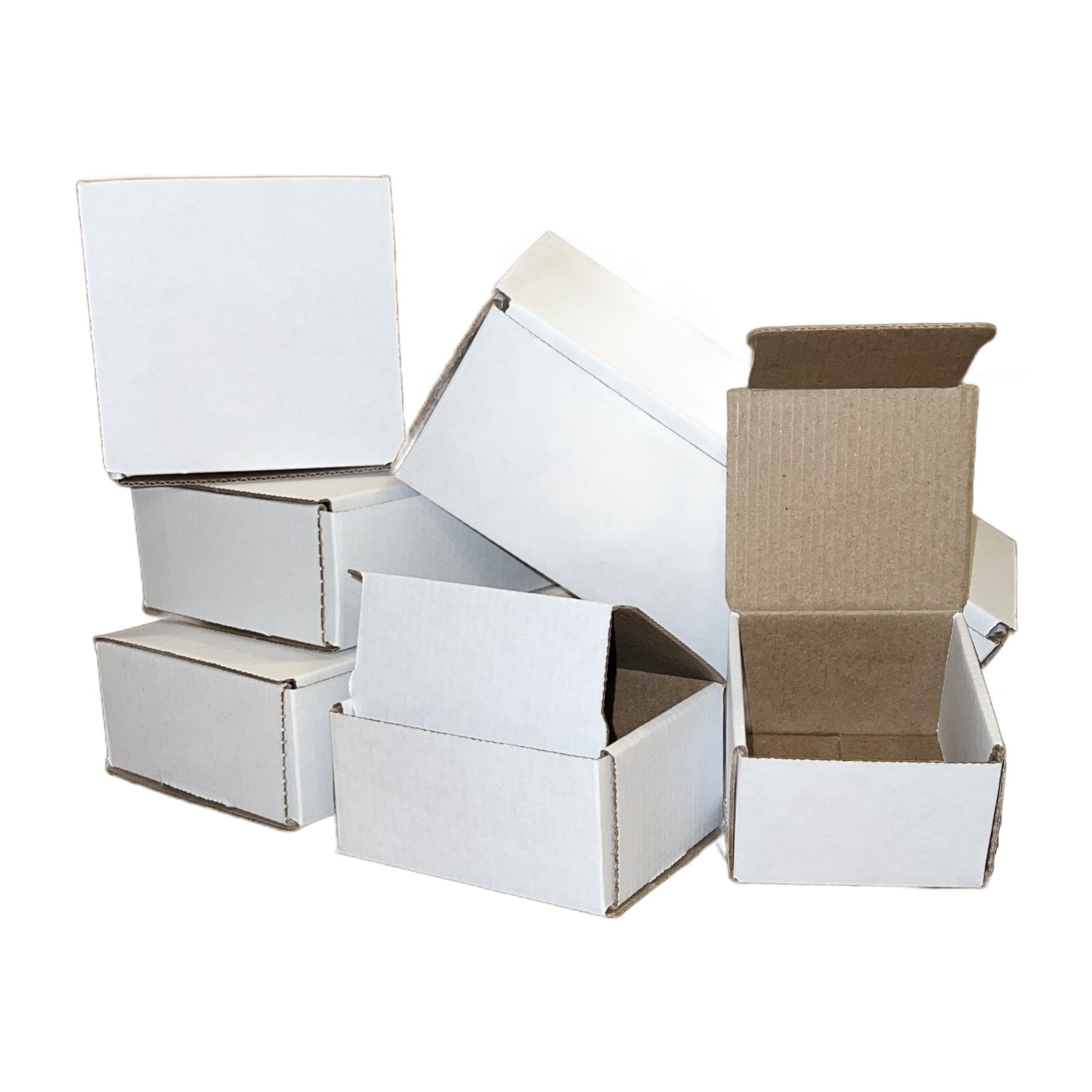 100 4x4x3 White Cardboard Paper Boxes Mailing Packing Shipping Box Carton