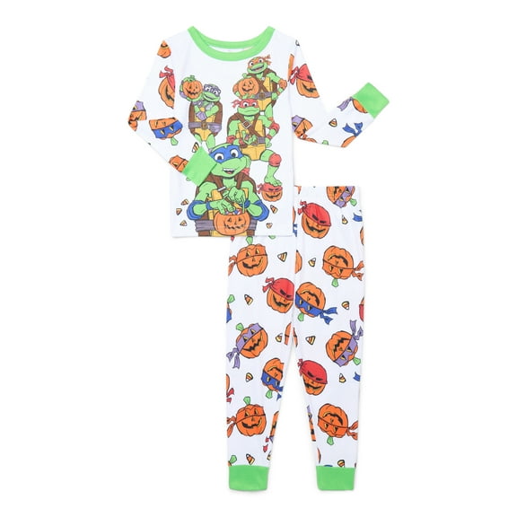 Teenage Mutant Ninja Turtles Boys Halloween Pajama Top and Pants Set, 2-Piece, Sizes 4-10