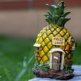 thumbnail image 2 of Accent Collection Cute Yellow-Green Polyresin Pineapple Solar Statue - Perfect Garden Gift & Fairy Decor, 2 of 6