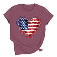 thumbnail image 4 of Pxxlle Fourth of July Shirts for Women Funny USA Flag Graphic Tees Patriotic Short Sleeve T Shirts Independence Day Crewneck Tshirt XXL, 4 of 7