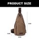 thumbnail image 2 of Bolsa de pecho con correa, mochila cruzada de hombro unisex, viaje, senderismo, Camping, 2 of 5