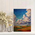 thumbnail image 2 of Textured Sky & Rolling Hills Canvas Print, Suitable for Living Room Bedroom Dining Room Office Hotel, 2 of 8