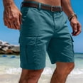 thumbnail image 2 of VV AVEORS Cargo Shorts For Men Stretch Ripstop Walking Shorts Multi Pockets Casual Athletic Work Hiking Short Pants Big And Tall Dark Green S, 2 of 5