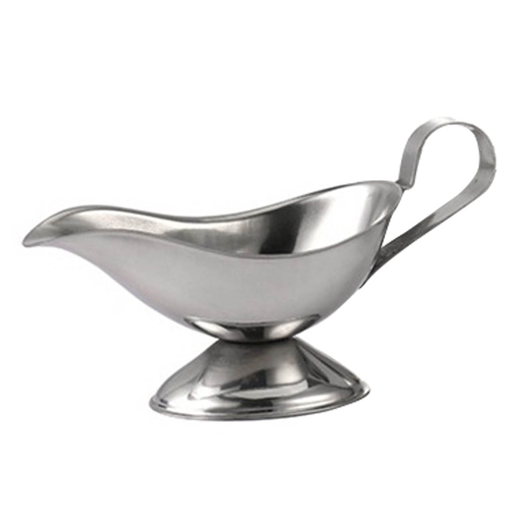 Details about   Gravy Boat Sauce Cup Oil Stainless Steel Condiment Metal Dressing Salad 8 Oz Lot 