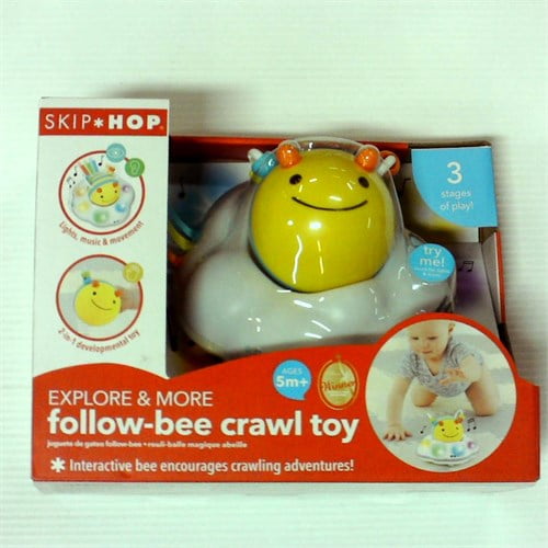 follow me bee crawl toy