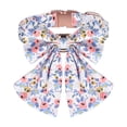 thumbnail image 4 of 1 Set Bowknot Decor Adjustable Buckle Closure D-Ring Pet Neck Strap Christmas Flower Pattern Cat Collar Pet Supplies Cat Collar, 4 of 5