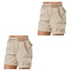 thumbnail image 3 of Sonducket Pantalones Cargo, pantalones cortos con bolsillos, cintura holgada, pantalones de verano, ropa de calle elástica, pantalones Type4 NO4, 3 of 4