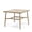 Brown, variant on Patio Table for 4 Aluminum Outdoor Dining Table Square with Umbrella Hole Modern All Weather Table for Backyard Garden Deck Poolside, Grey