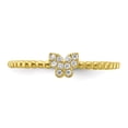 thumbnail image 5 of Primal Gold 10 Karat Yellow Gold Butterfly Cubic Zirconia Ring, 5 of 7