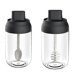 thumbnail image 1 of 2 uds tarros de almacenamiento vacíos prácticos tarros de almacenamiento de especias contenedor de condimento multifuncional con tapa para cocina (botella de condimento + botella de miel) kaili Sencillez, 1 of 5