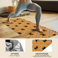 thumbnail image 4 of Orange Black Butterfly Pattern Hot Yoga Mat Towel Non Slip for Hot Yoga - Quick-Drying Yoga Mat Cover with 4 Corner Pockets with Travel Bag - Hot Yoga Towel Non Slip 70"x26", 4 of 6