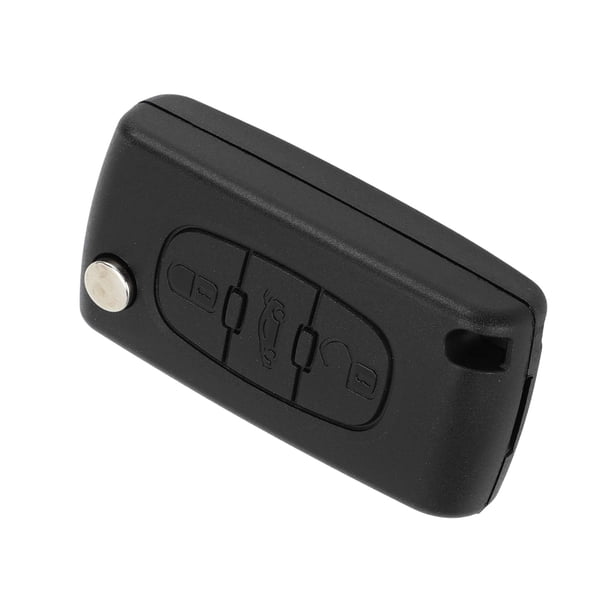 Funda de llave remota sin llave de 3 botones Unique Bargains para Peugeot 207