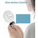 thumbnail image 3 of Handheld Fan, Mini Portable Fan USB Rechargeable, Small Pocket Fan 5 speeds with Lanyard and Base, 3 of 5