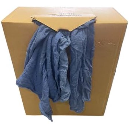 | Reclaimed Blue Huck Towels | Surgical Towels | Shop Rags | 25lb Box | Roughly 225 Rags Per Box
