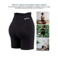 thumbnail image 7 of FEEL THE BURN Womens High Waist Yoga Shorts Tummy Control Running Short Pants for Exersice Jogging Workout (Black, M), 7 of 7