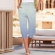 thumbnail image 1 of WILLBEST Pantalones Casuales elegantes para Mujer, Joggers de Cintura Alta con Cordón Ajustable para Comodidad Diaria, Capri con Estampado Degradado para Mujer Extra Grande, 1 of 4