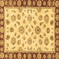 thumbnail image 1 of Ahgly Company Indoor Square Oriental Brown Traditional Area Rugs, 3' Square, 1 of 4